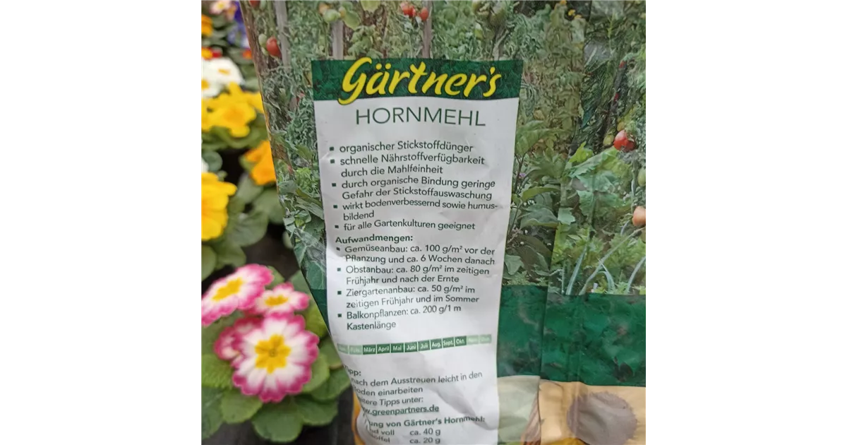 Grtners Hornmehl 2,5 kg Beutel