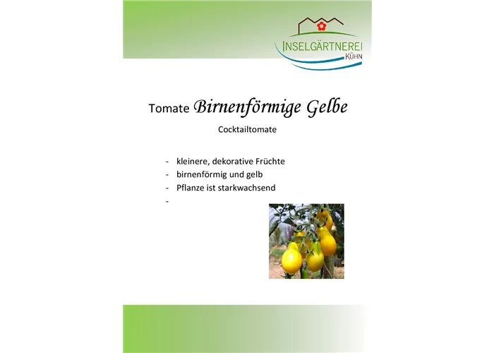 Birnenförmige Gelbe Birnenförmige Gelbe